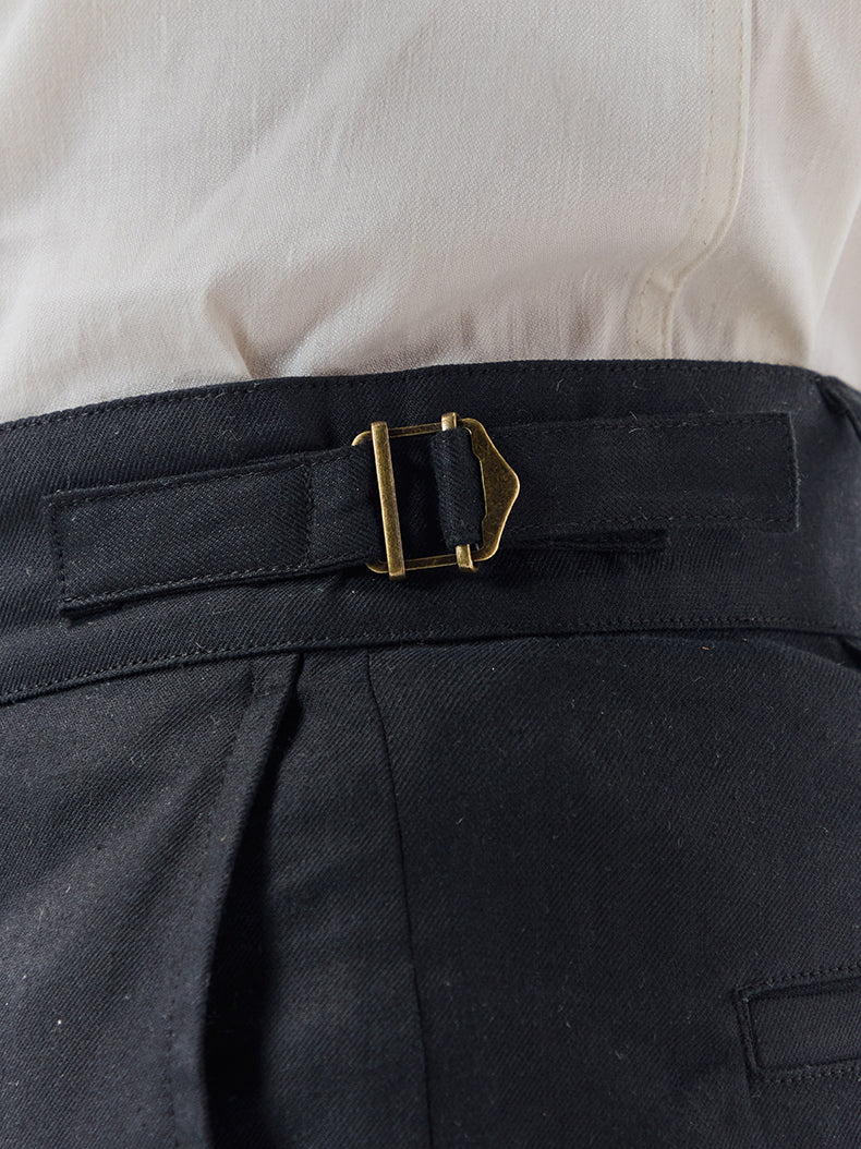 Batch LDN Men's Black Linen Trousers