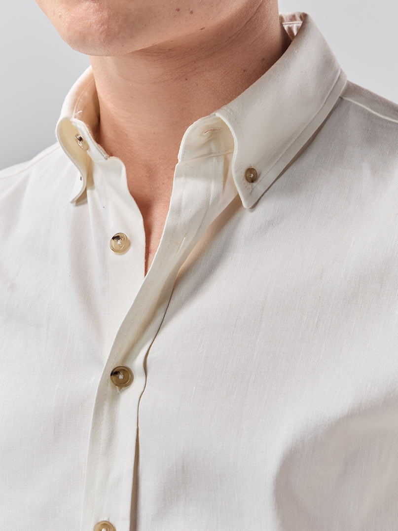 Batch LDN Men's Off-White Linen Shirt