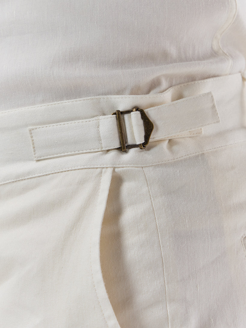 Batch LDN Men's Off-White Linen Trousers