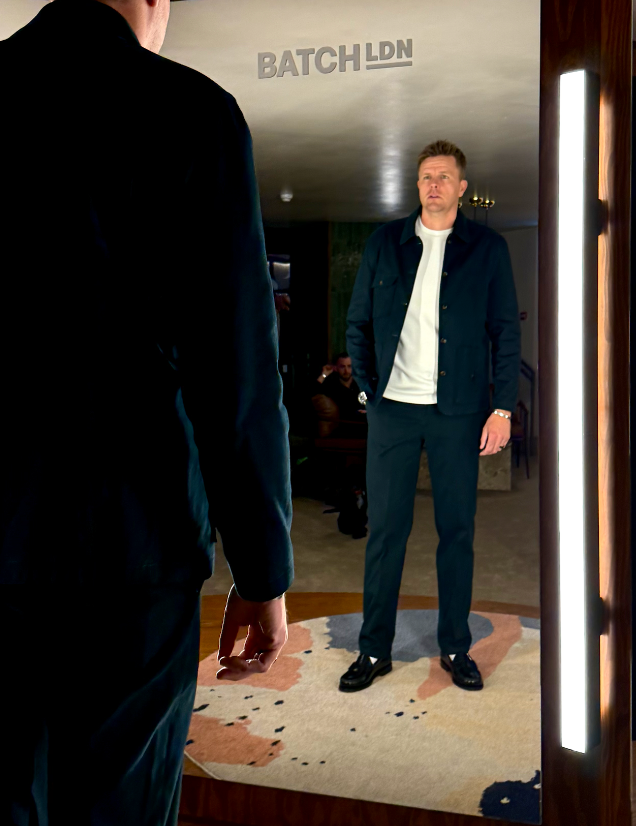 Batch LDN Men's Petrol Cotton Suit
